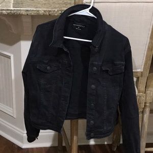 Clean out Black, jean denim jacket, size extra large, AéRopostale